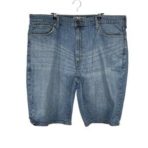 Levis Signature Mens Blue Denim Shorts W40 Athletic Fit